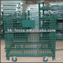 High Quality PVC Coated Wire Container/Wire Container Cage